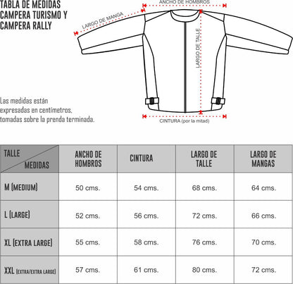 Campera Turismo Pro Tecnology